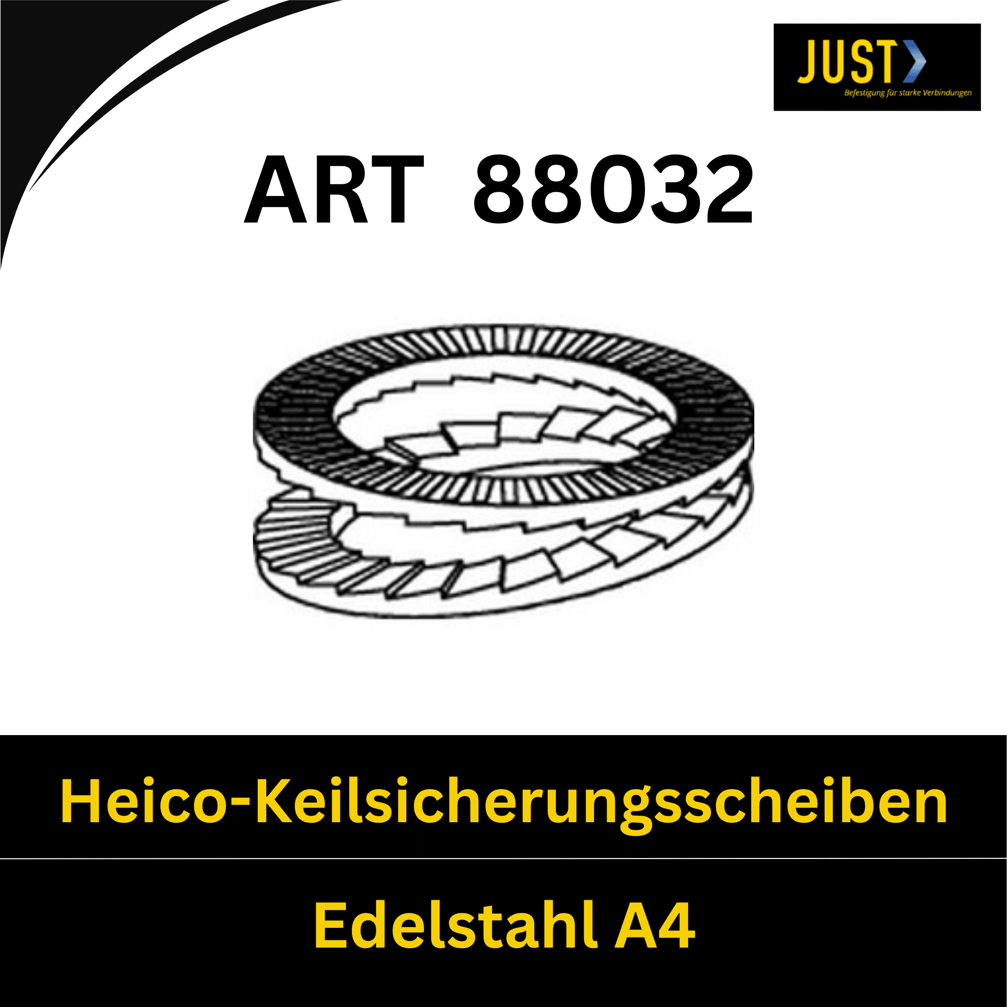 Bild von ➤ Kategorie: Heico-Lock-Keilsicherungsscheiben (Edesltahl A4)